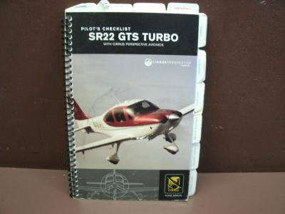Cirrus Sr22 Gts Turbo Pilot S Cockpit Checklist Handbook