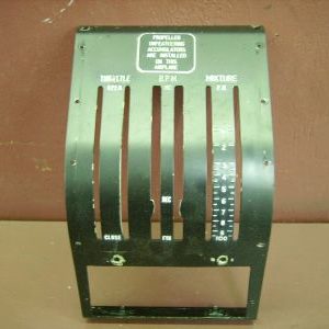 Cessna 310K Throttle Quadrant Cover